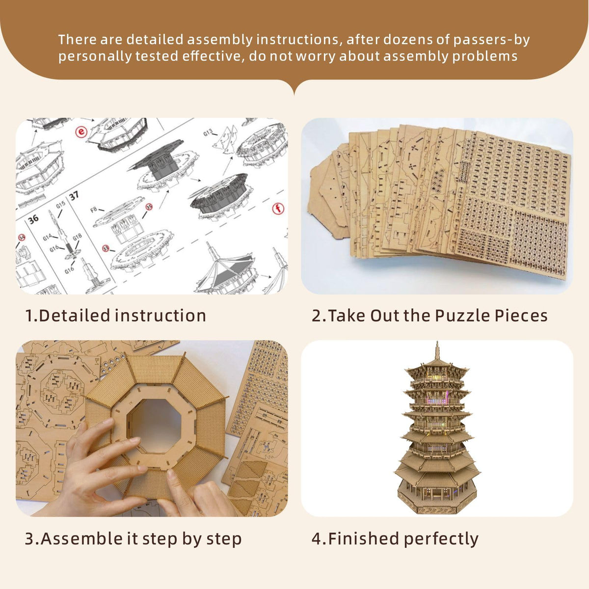 3D Wooden Puzzles 1287 Pieces W1721