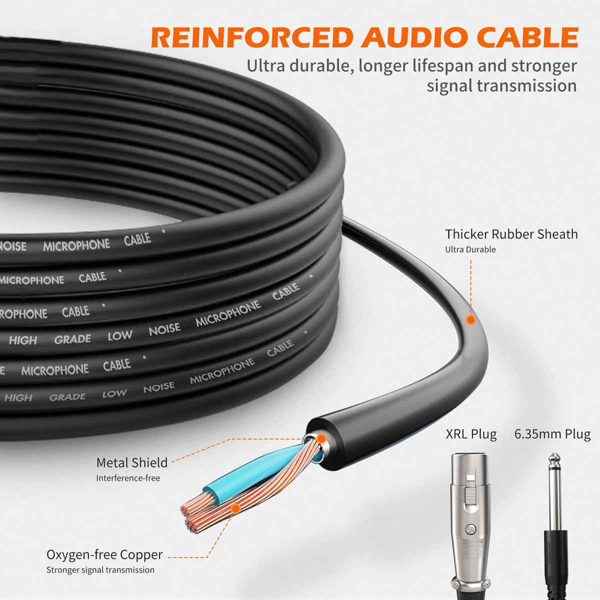 Wired Dynamic Vocal Microphone with XLR Cable H351120