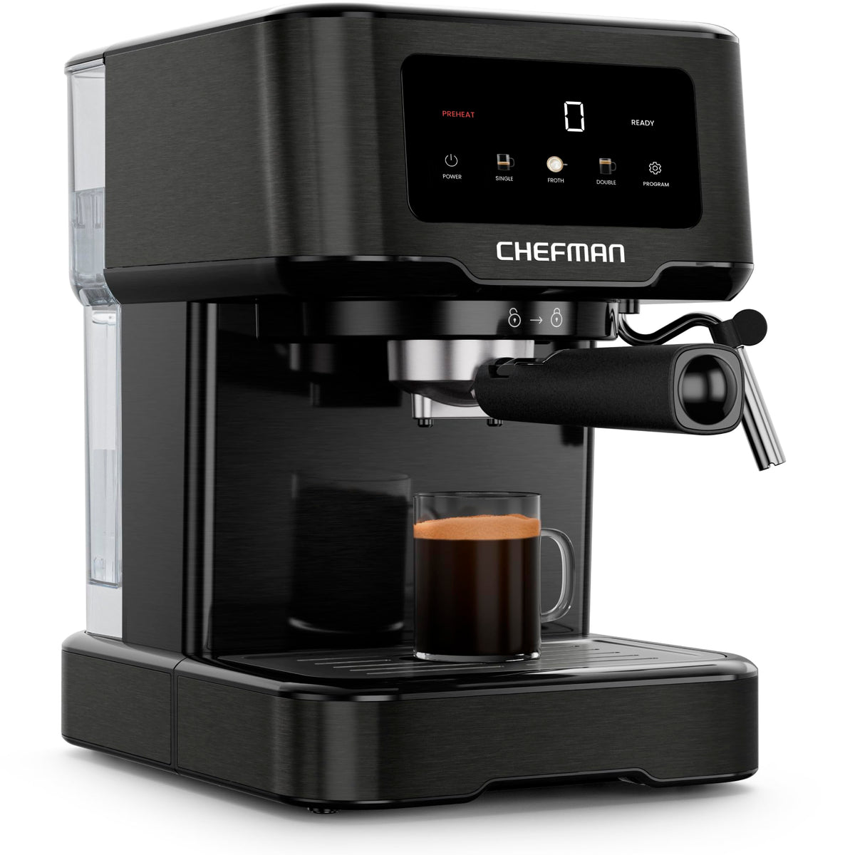 15 Bar Digital Espresso Machine with Steam Wand A80756