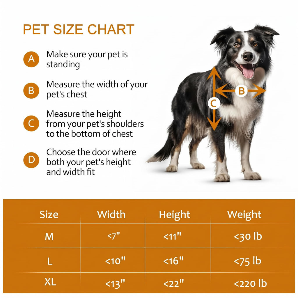 Adjustable Height Sliding Glass Door Dog Door L68911