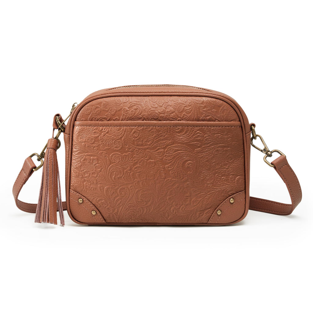 Anti-theft Genuine Leather Crossbody Bag with RFID Card Slots X19357