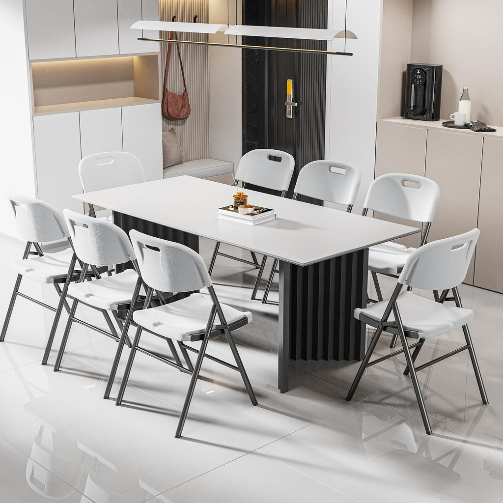 White 4 Pack Folding Chairs S65220