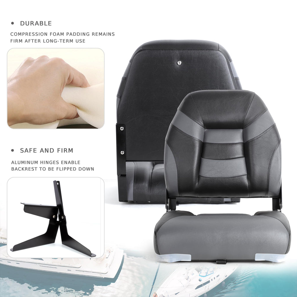 Low Back Folding Boat Seat 2 Pack O20543