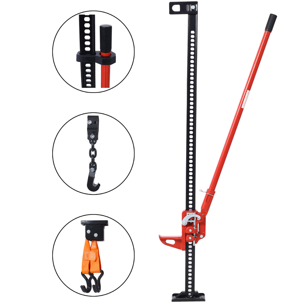 60" 7000 lbs Capacity Red Utility Farm Jack K59066