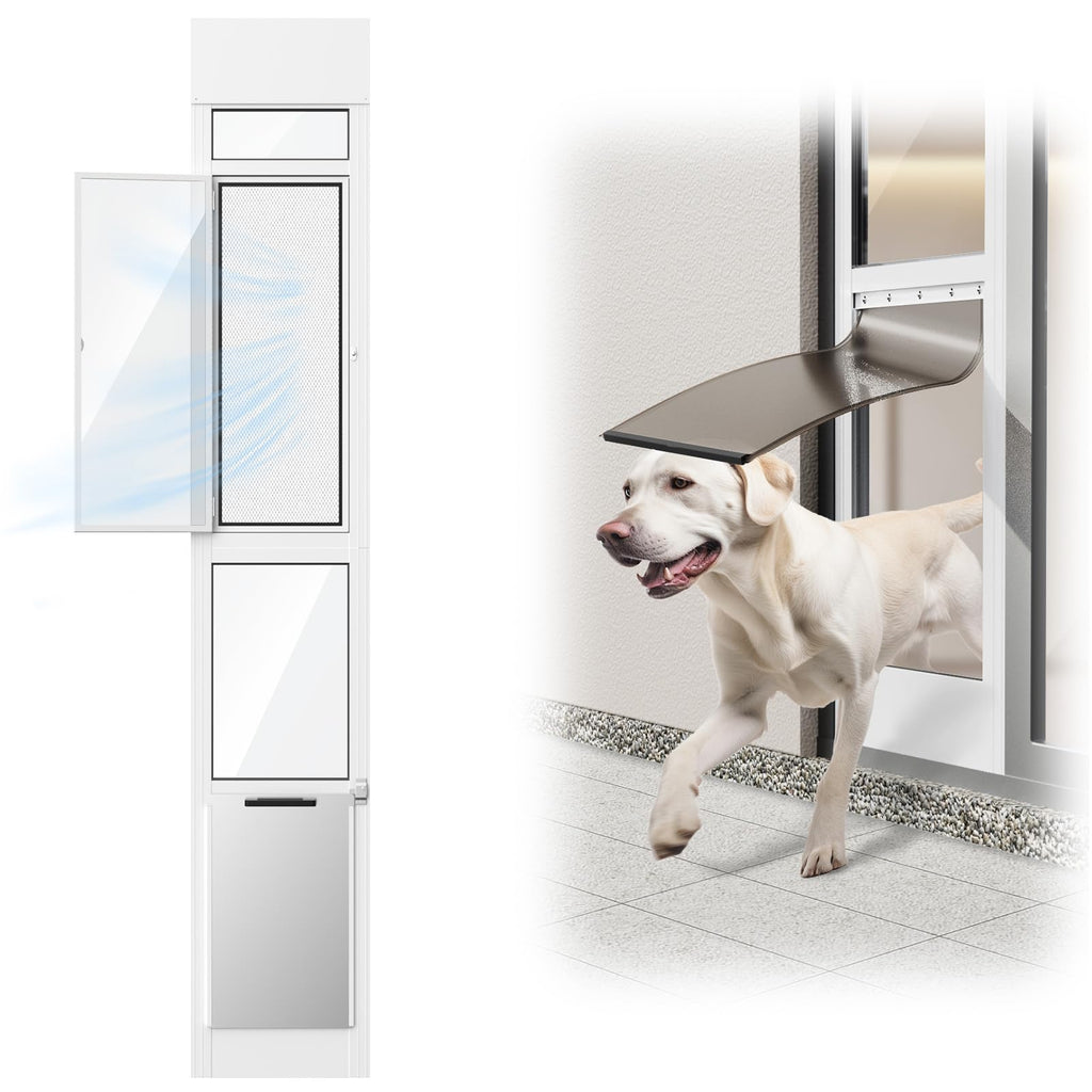 Adjustable Height Sliding Glass Door Dog Door L68911