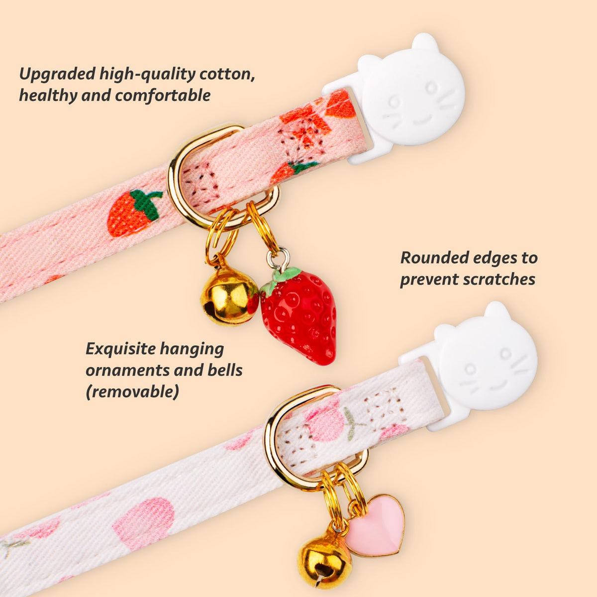 2 Pack Cotton Cat Collar C816038