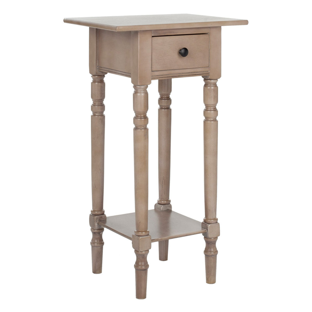 Dark Cherry Wood Side Table P943249