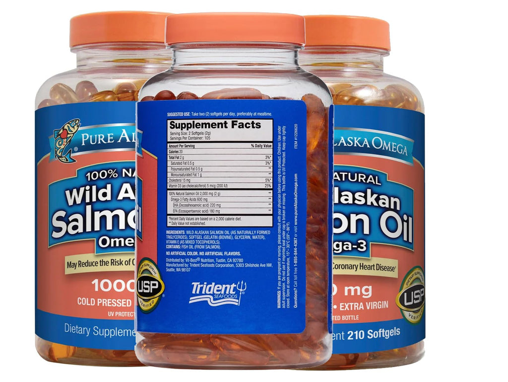 Wild Salmon Oil 1000 mg Softgels I298