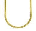Miami Cuban Link Chain 18k Yellow Gold Plated Stainless Steel Necklace 30 inches D582