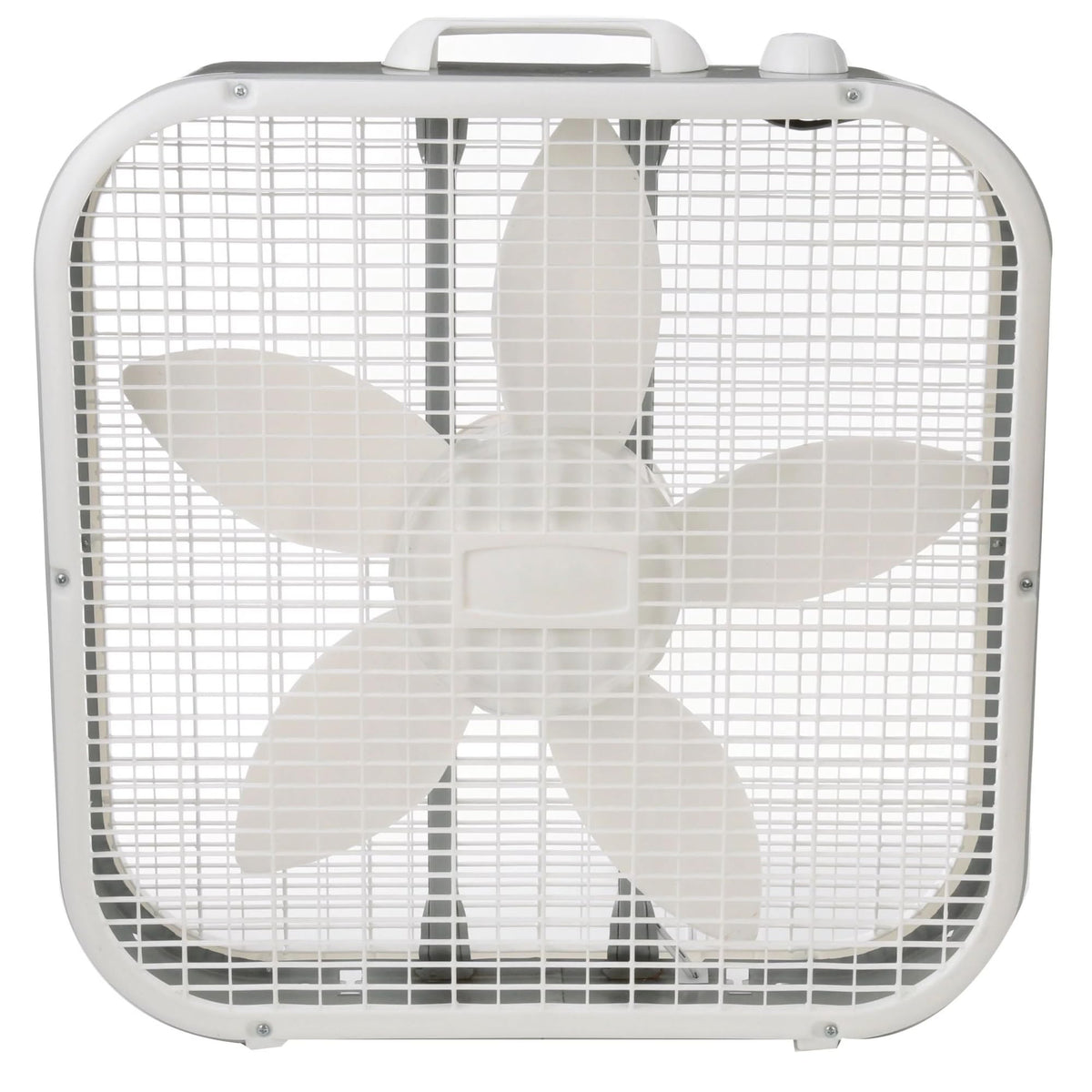 20" Weather Resistant Box Fan, 3-Speeds, White F5444