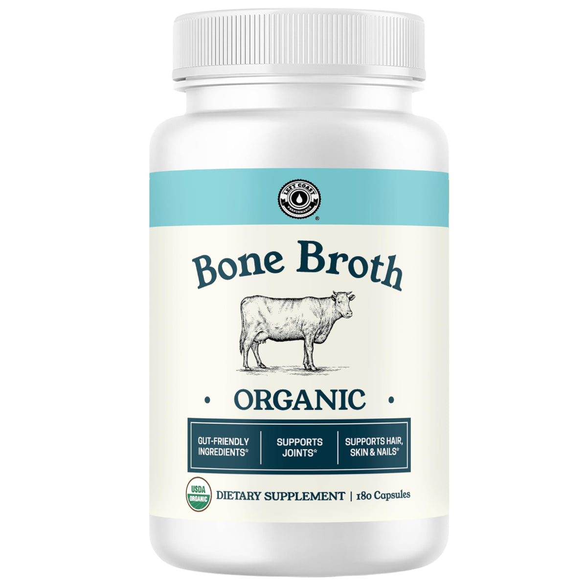 Bone Broth Capsules with Collagen, 180 Capsules Y497