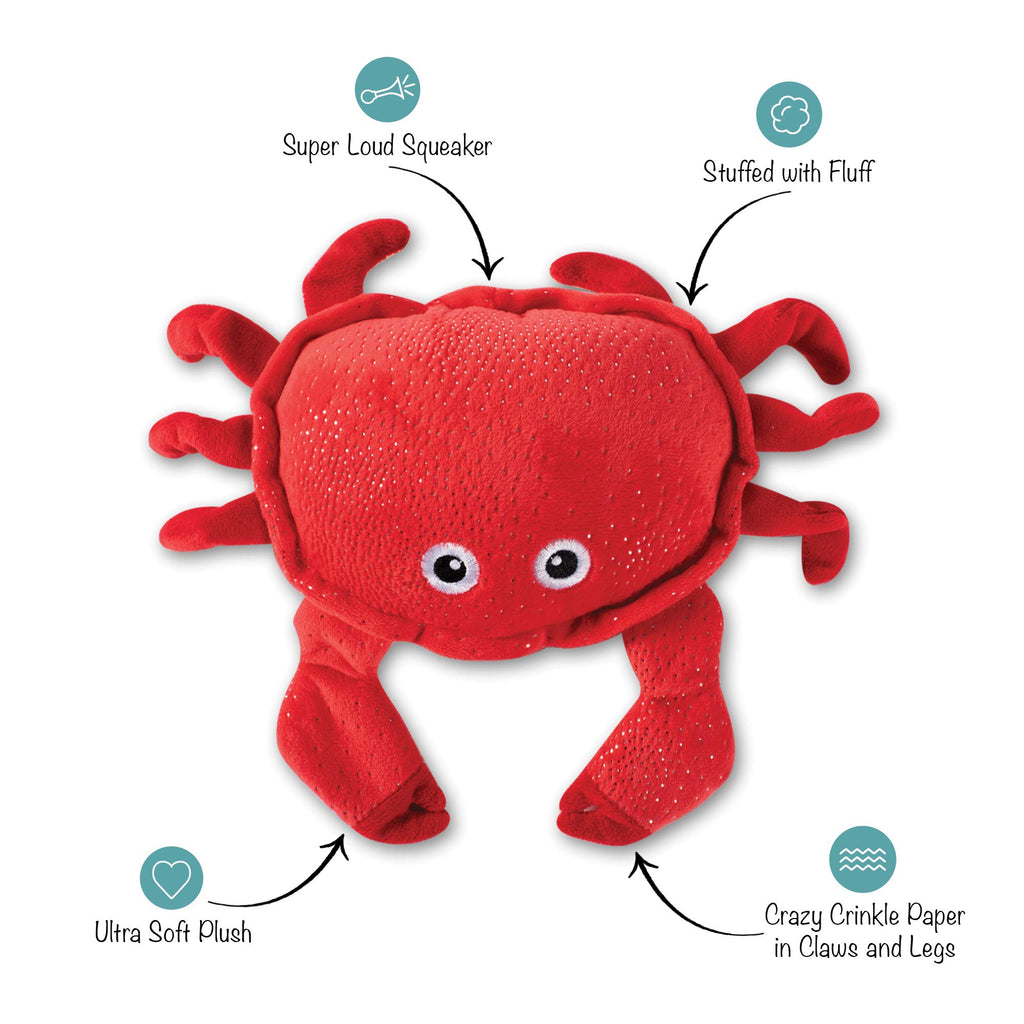 Squeaker Pet Toy Crab Medium J26197