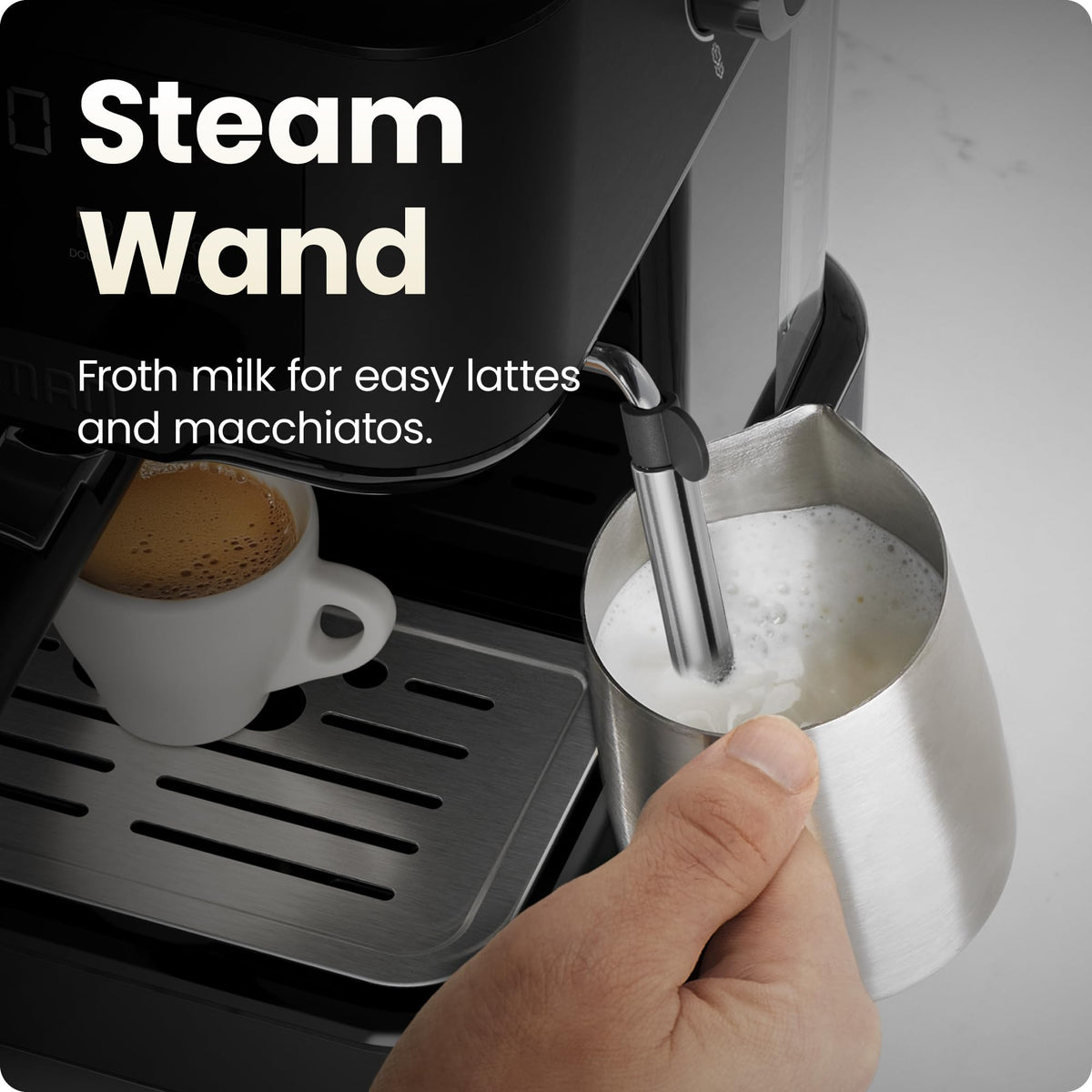 15 Bar Digital Espresso Machine with Steam Wand A80756