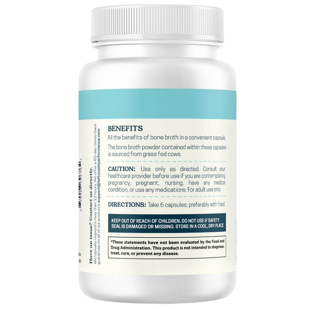 Bone Broth Capsules with Collagen, 180 Capsules Y497