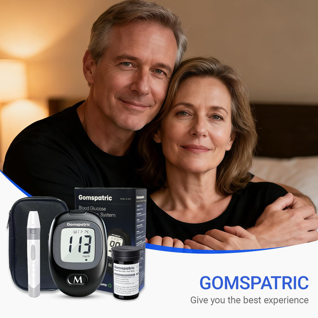 Blood Glucose Monitor Kit with 50 Test Strips and 50 Lancets T975877