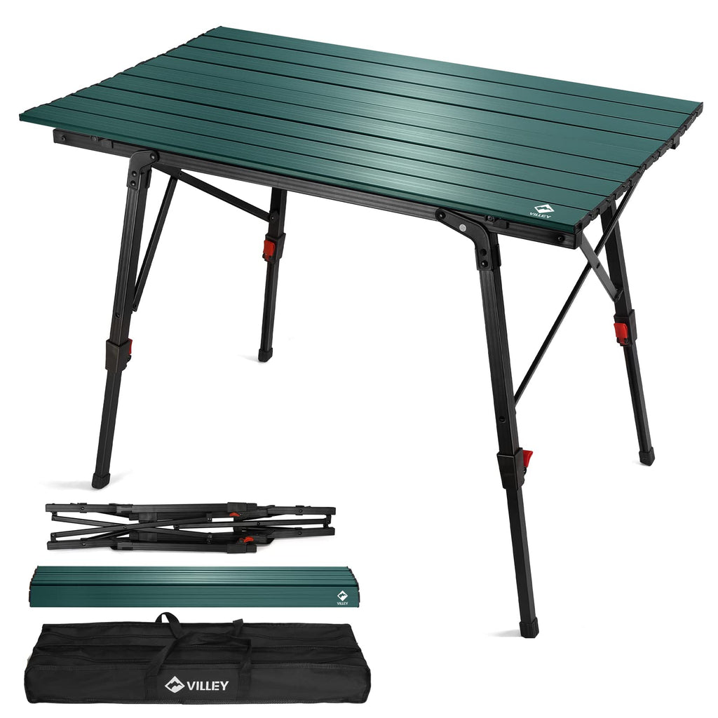 Portable Aluminum Camping Table with Adjustable Legs Z170