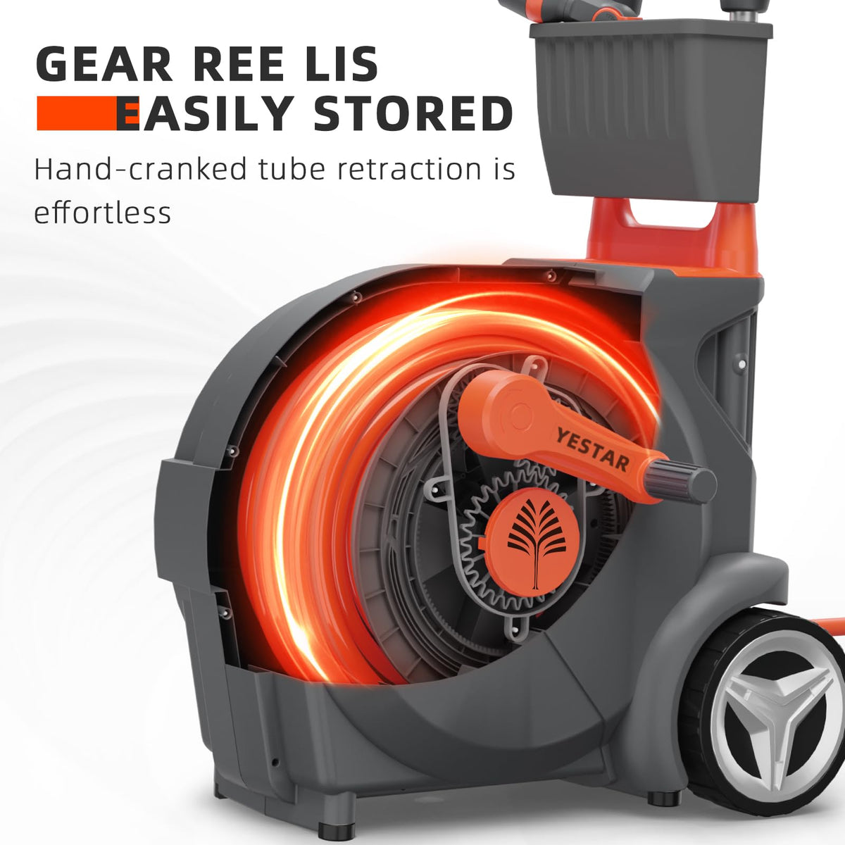 Hand-Crank Garden Hose Reel 5/8" x 100ft V82509