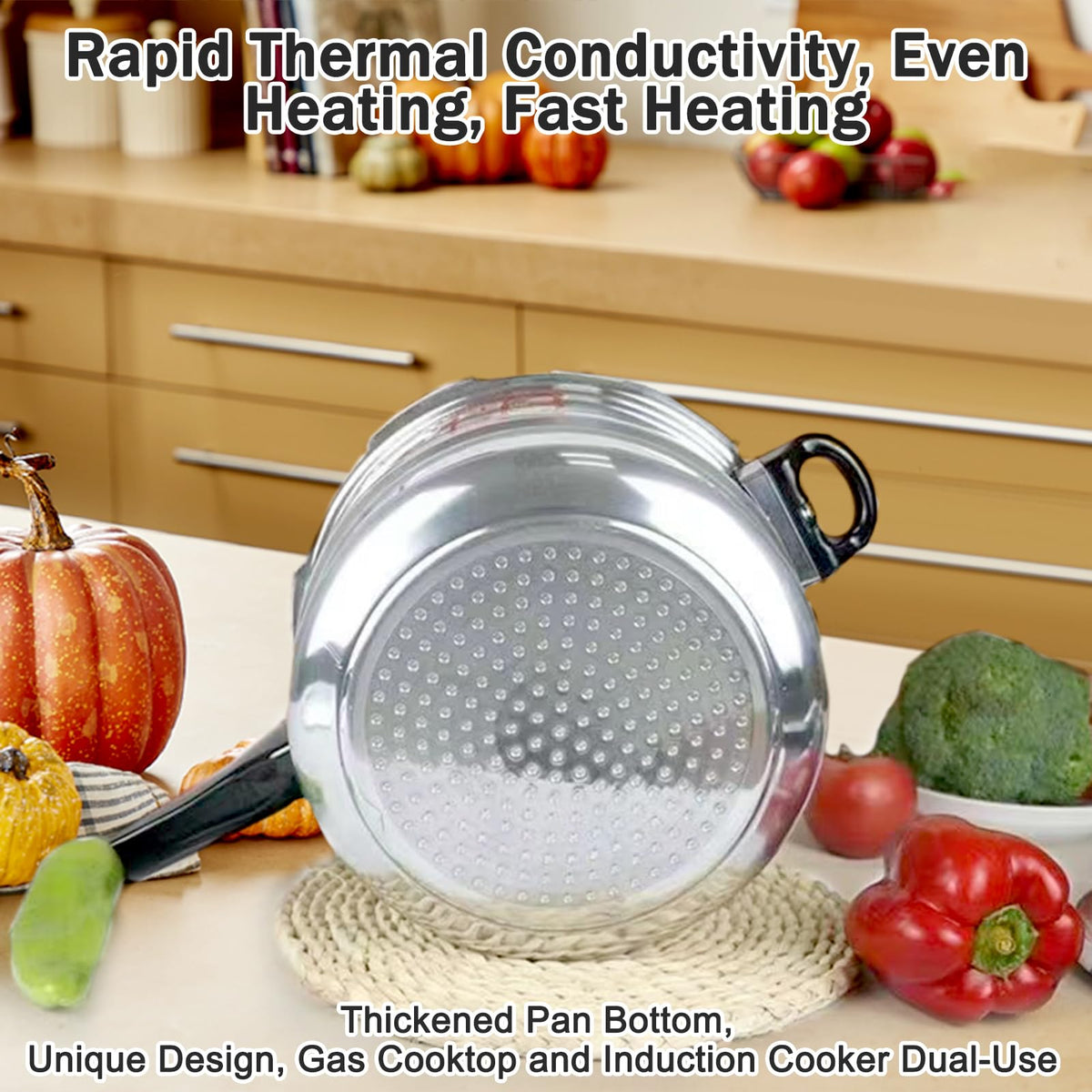 3 Quart Aluminum Pressure Cooker T4564