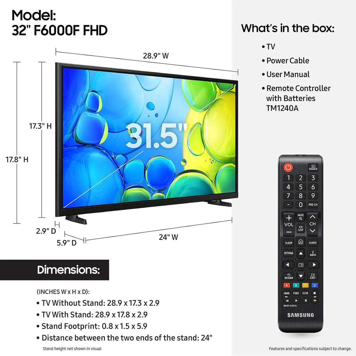 32-Inch Full HD Smart LED TV Q394152