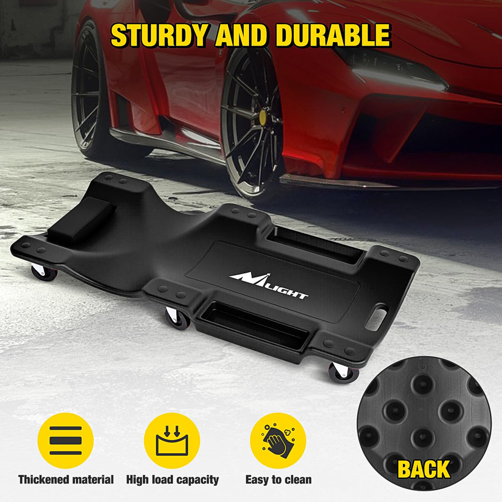40" Mechanic Plastic Creeper with Padded Headrest Y9208