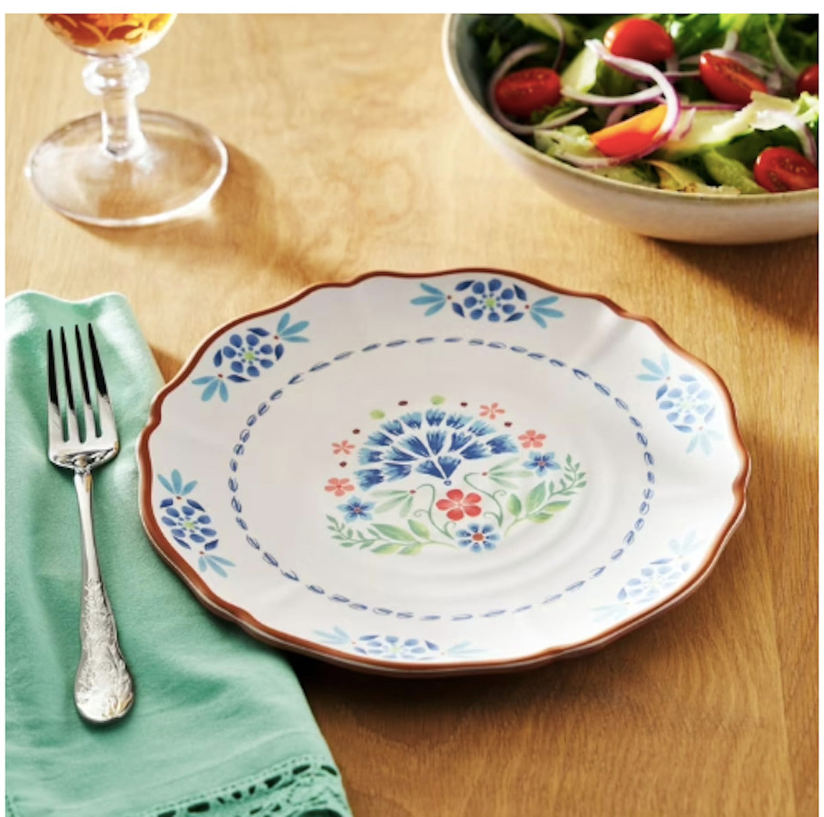 12-Piece Bamboo Melamine Dinnerware Set N902653