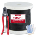 Black 1/8in T316 Stainless Steel Wire Rope B902