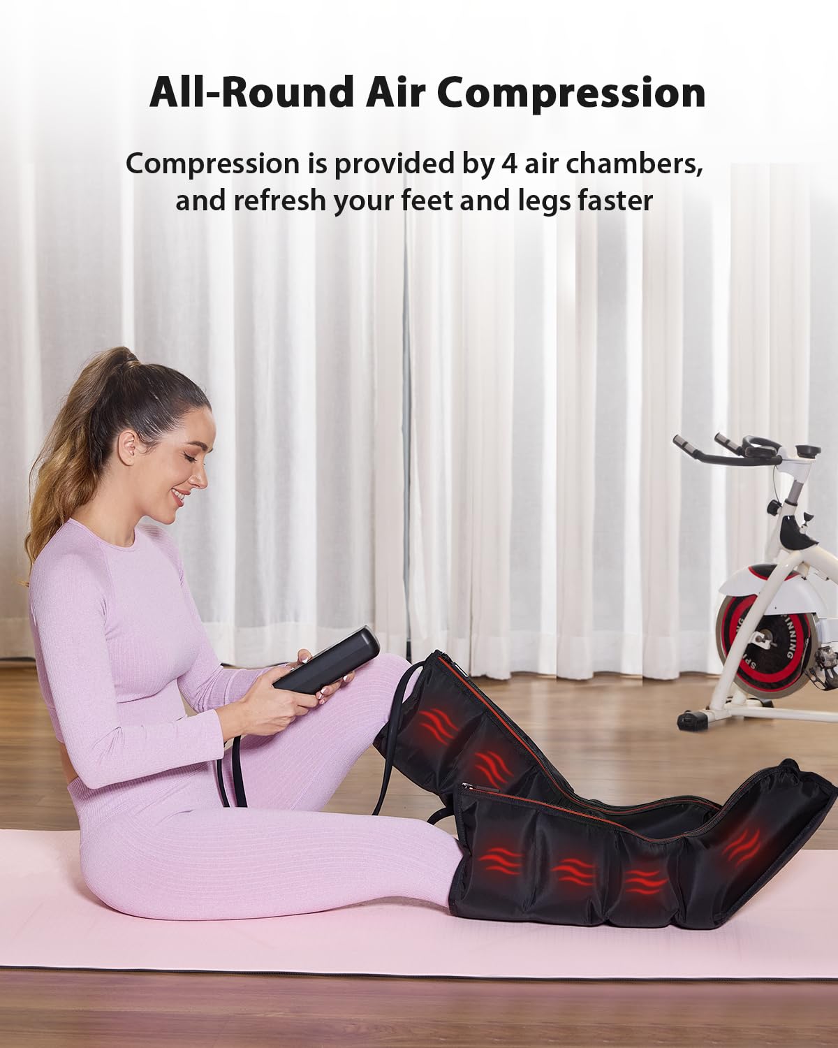 Leg Massager with Heat and Compression V220