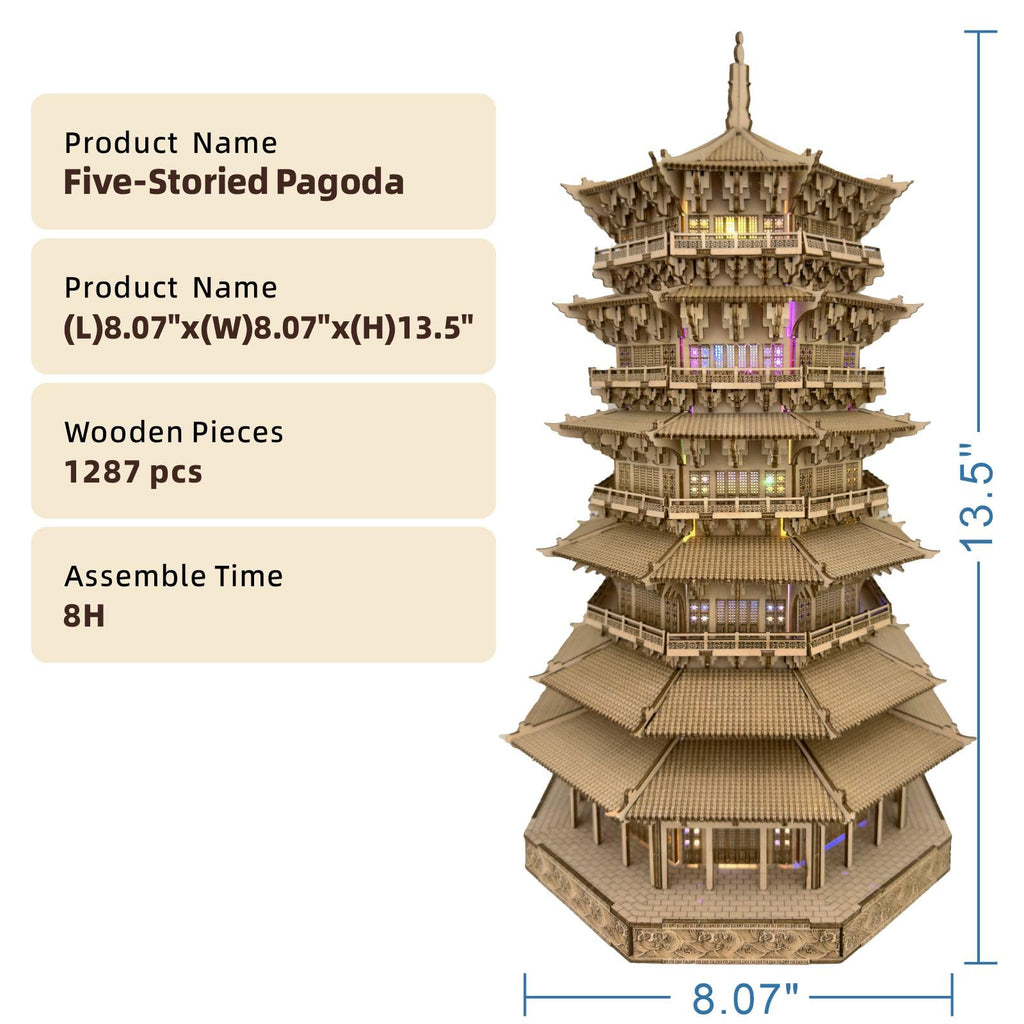 3D Wooden Puzzles 1287 Pieces W1721