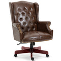 Big and Tall Brown Faux Leather Executive Office Chair D8457