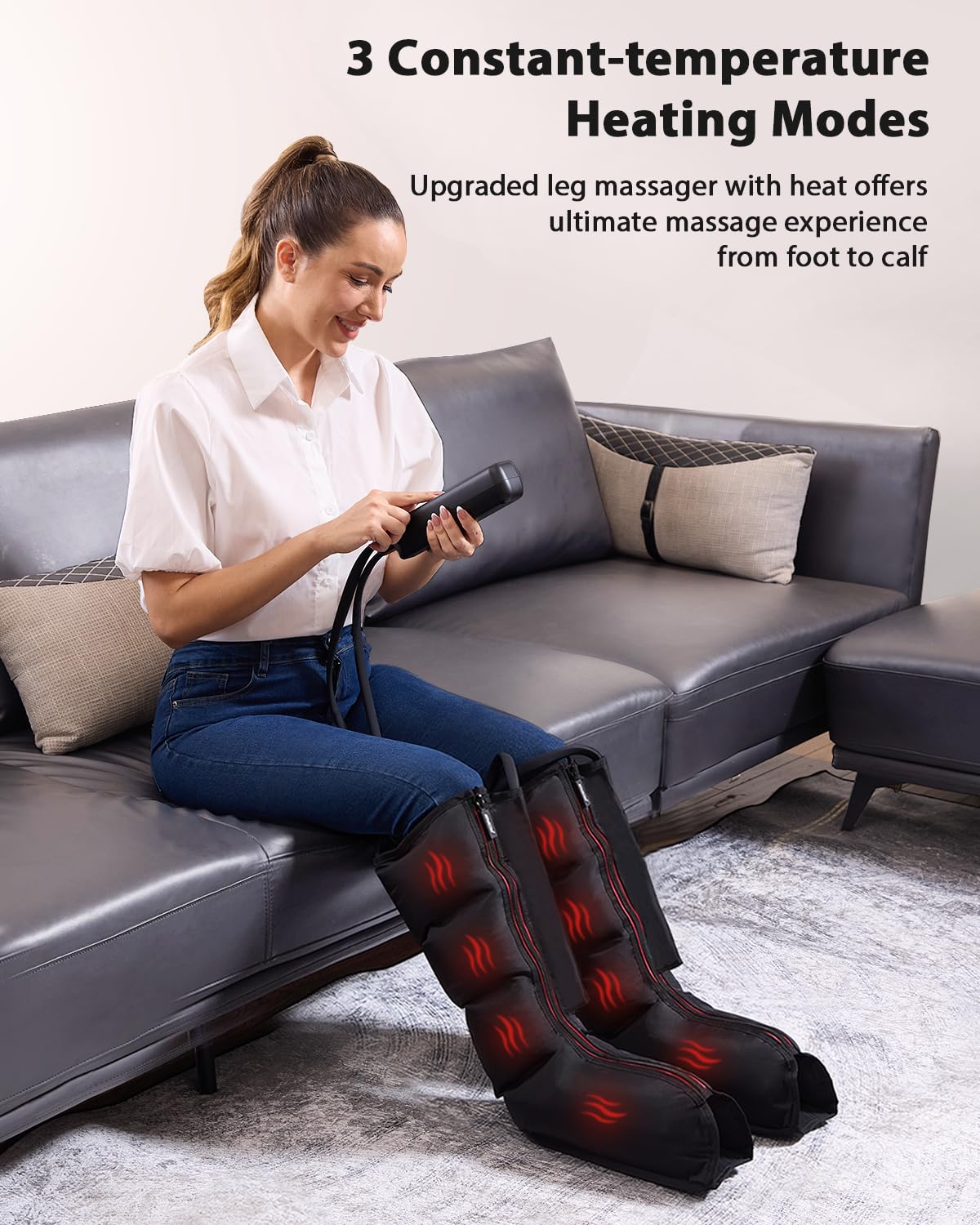 Leg Massager with Heat and Compression V220