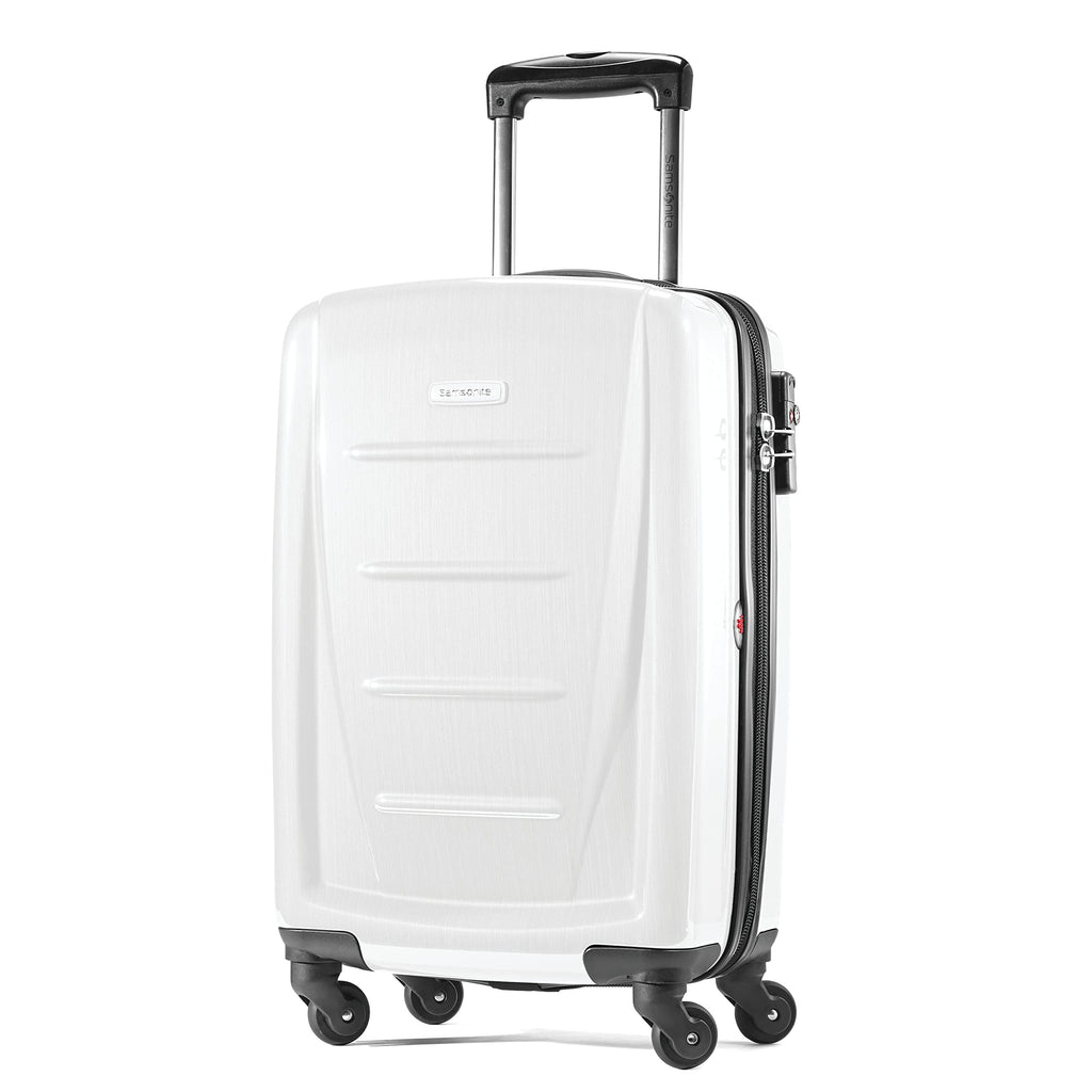 Hardside Luggage with Spinner Wheels, Carry-On 20-Inch, Brushed White J2106