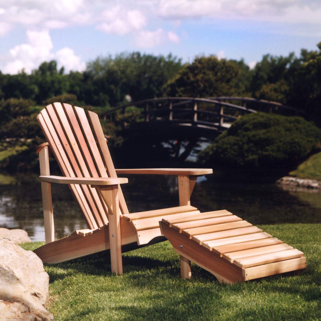 Adirondack Cedar Patio Chair & Ottoman E680