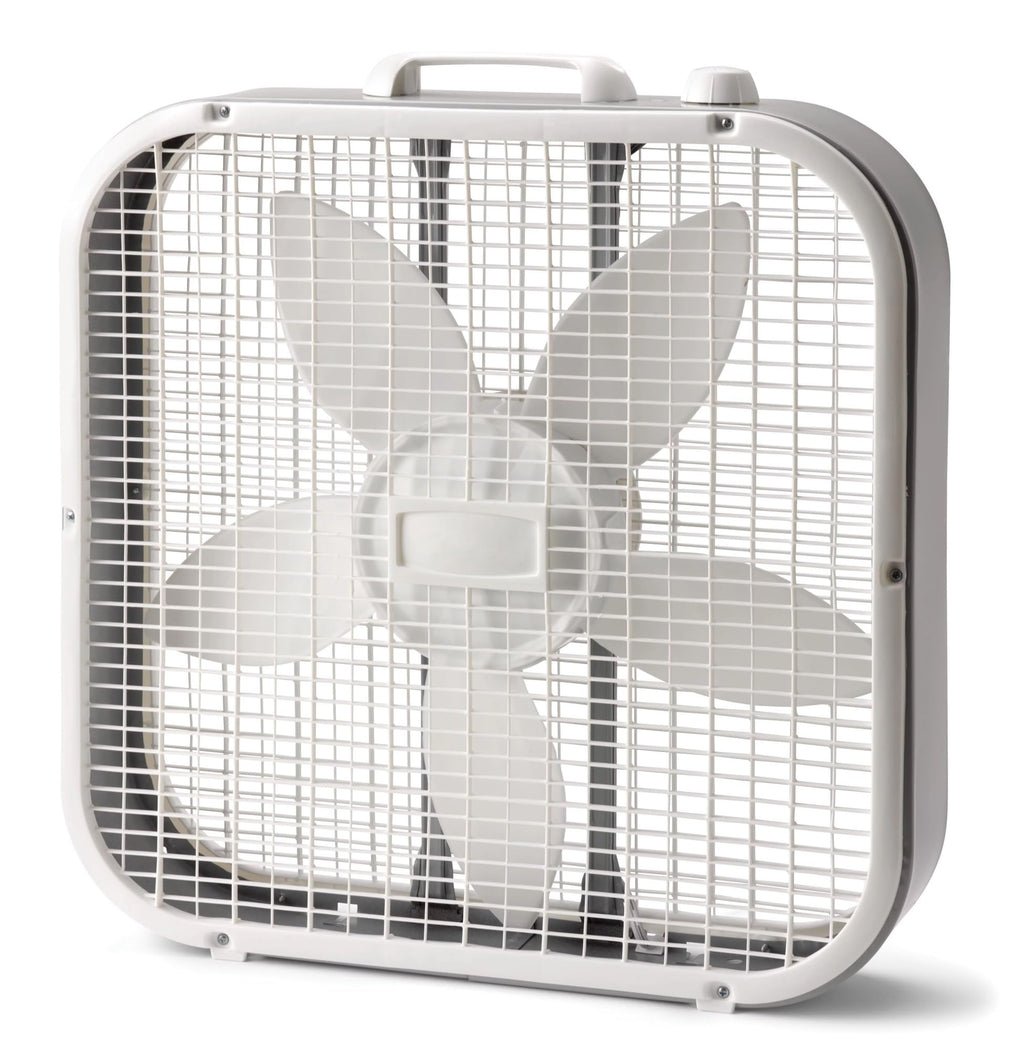 20" Weather Resistant Box Fan, 3-Speeds, White F5444