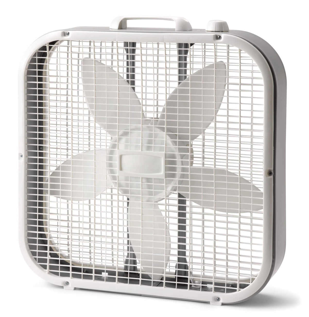 20" Weather Resistant Box Fan, 3-Speeds, White F5444