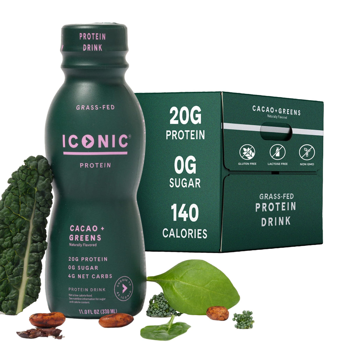 Cacao + Greens Protein Shake 12 Pack M702