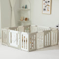 14 Panel Foldable Grey Baby Playpen T486