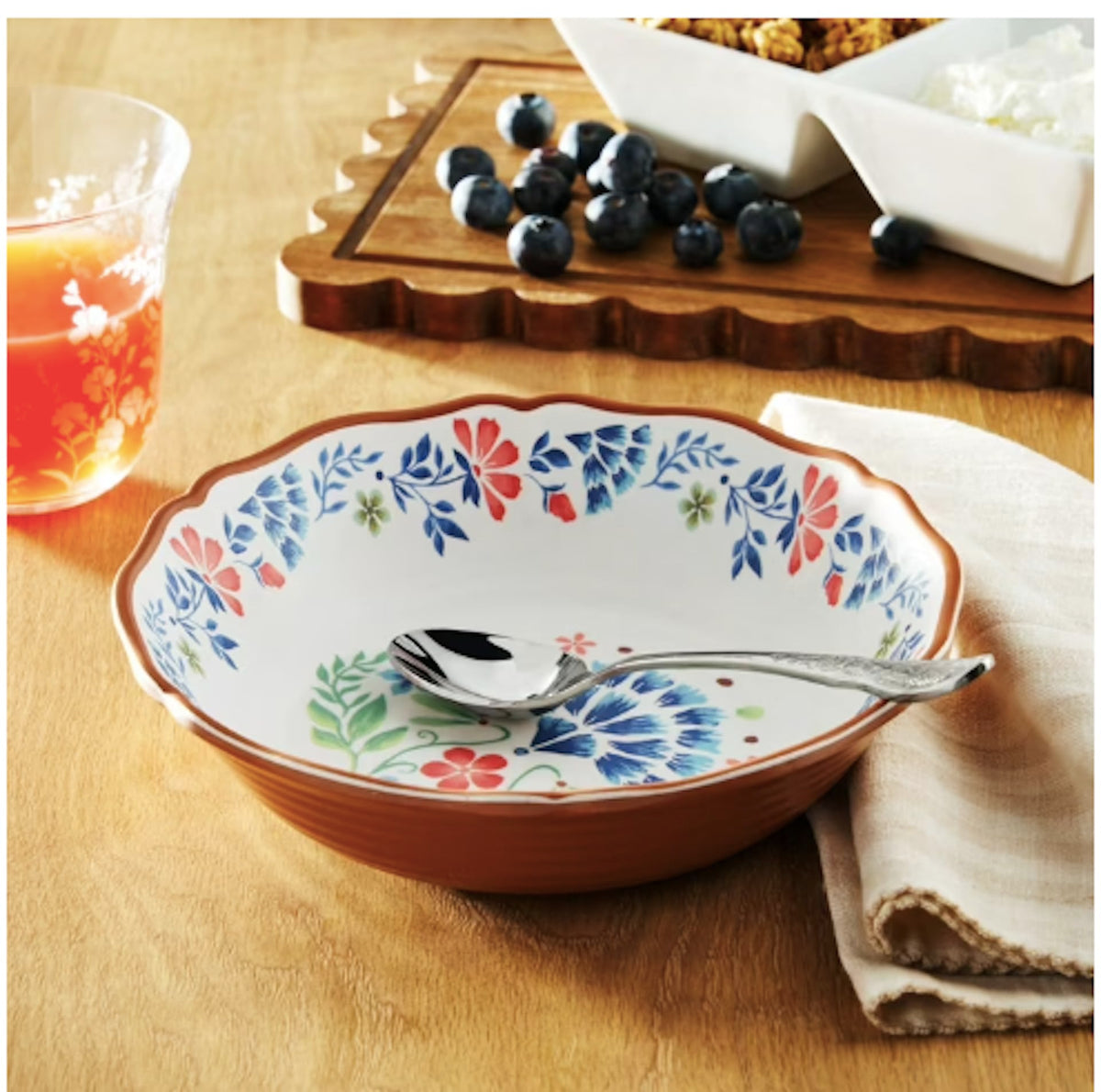 12-Piece Bamboo Melamine Dinnerware Set N902653