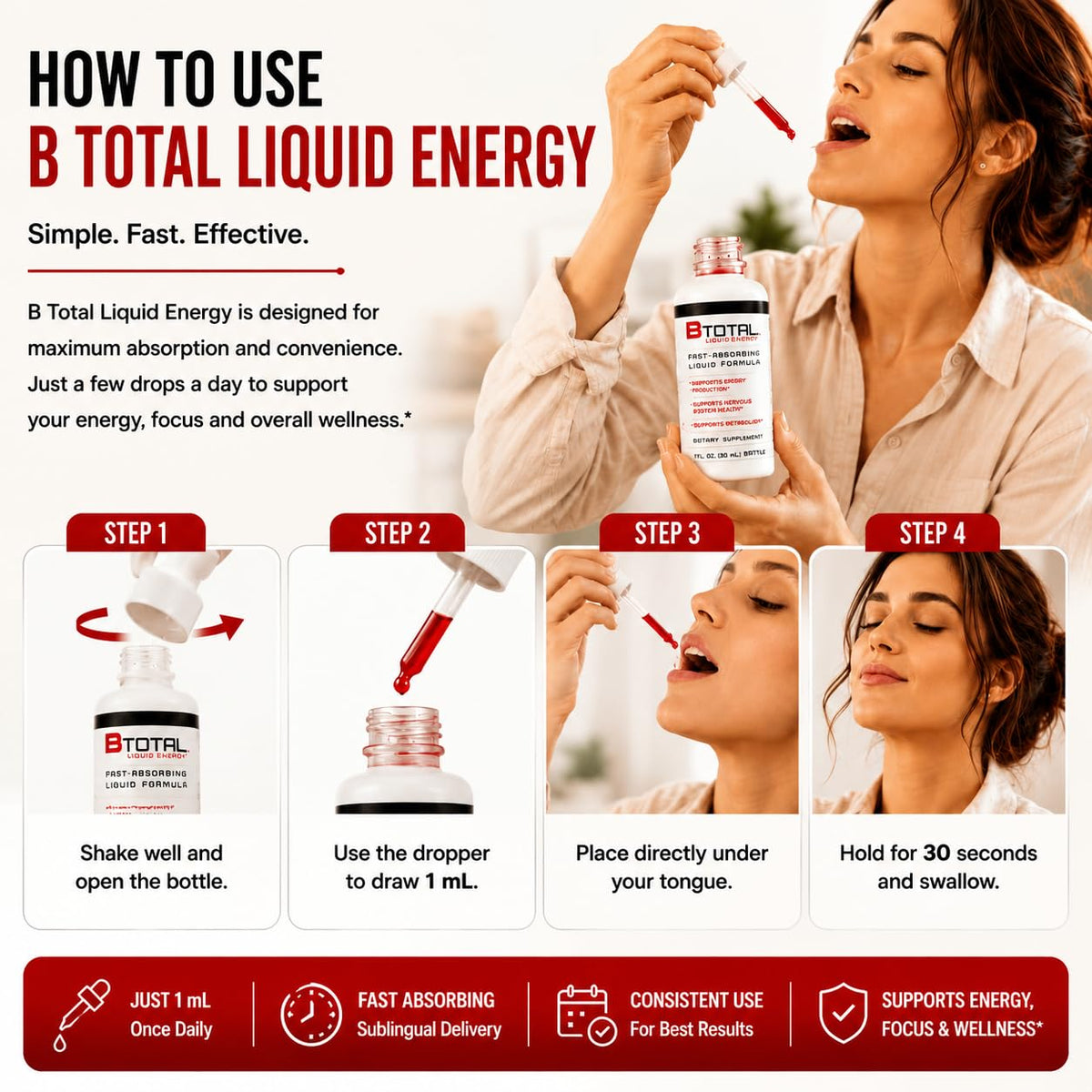 Vitamin B Complex Liquid Drops, B12, Berry, 2 fl oz C2755
