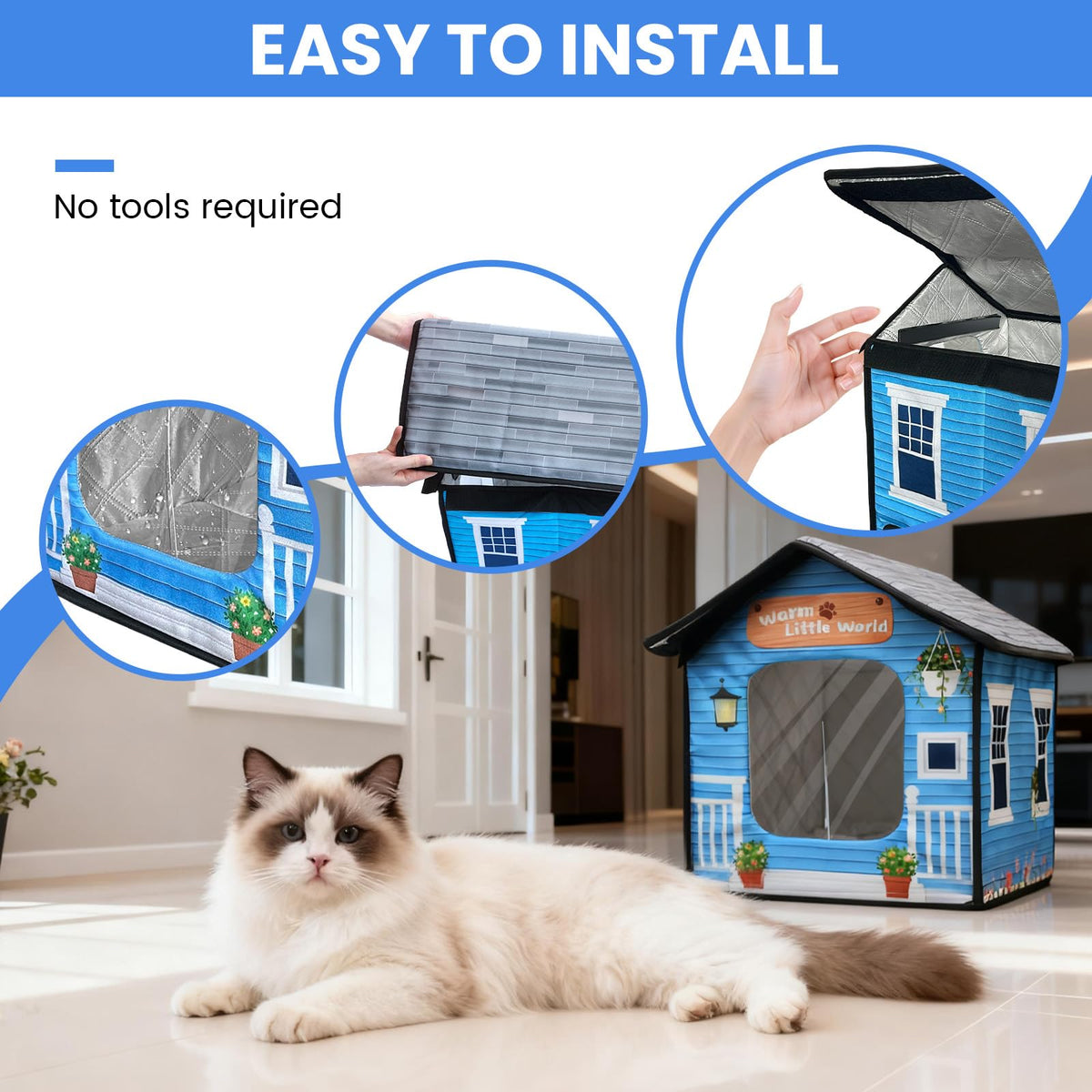 Heated Cat House with Dual Escape Doors L101690