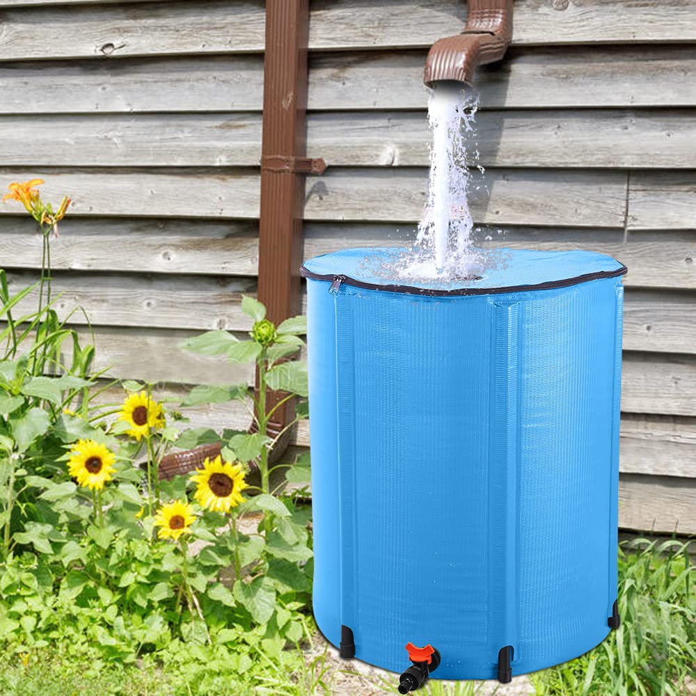50 Gallon Blue Collapsible Rain Barrel O6292