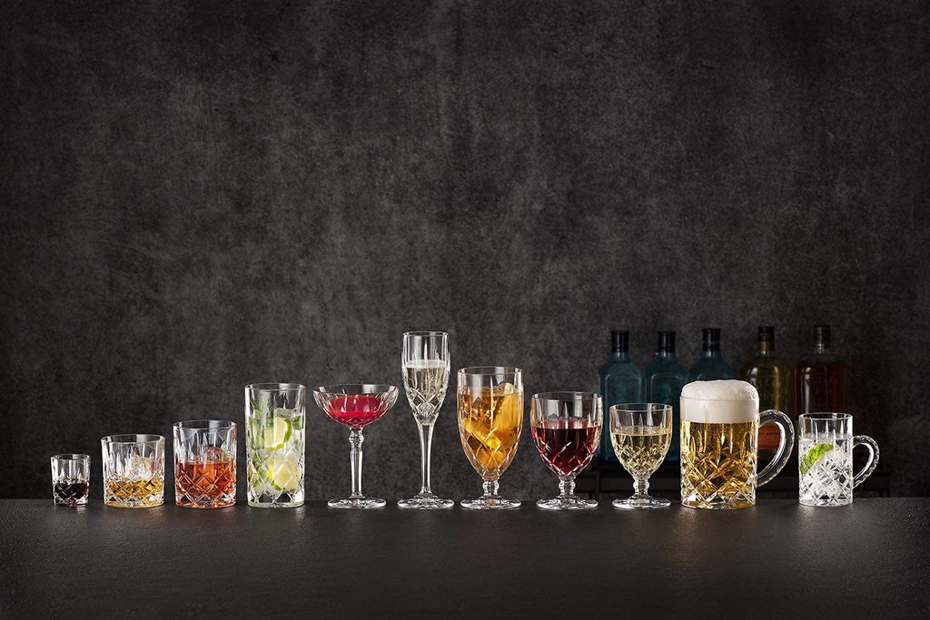 Clear Crystal Cocktail Coupe Glasses, Set of 2 Q58370