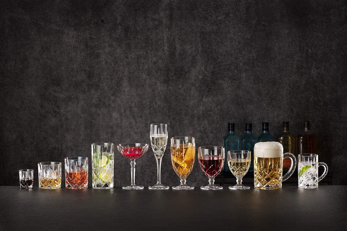 Clear Crystal Cocktail Coupe Glasses, Set of 2 Q58370