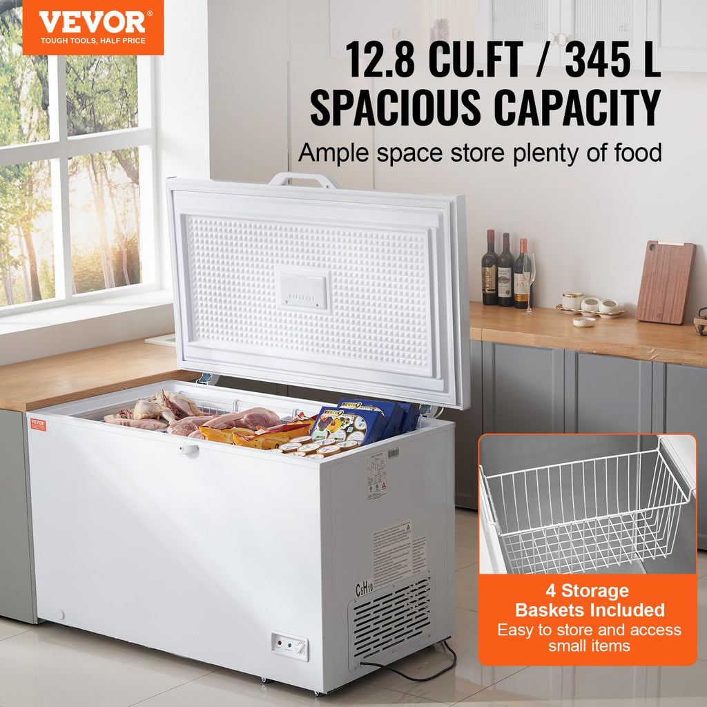 12.8 Cu.ft Chest Freezer with 4 Removable Baskets X51980