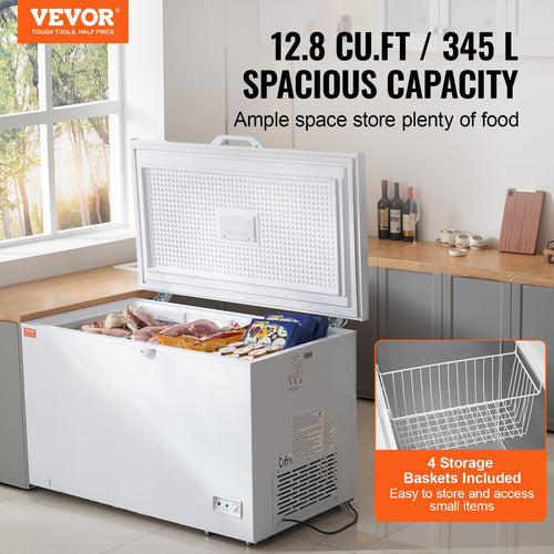 12.8 Cu.ft Chest Freezer with 4 Removable Baskets X51980