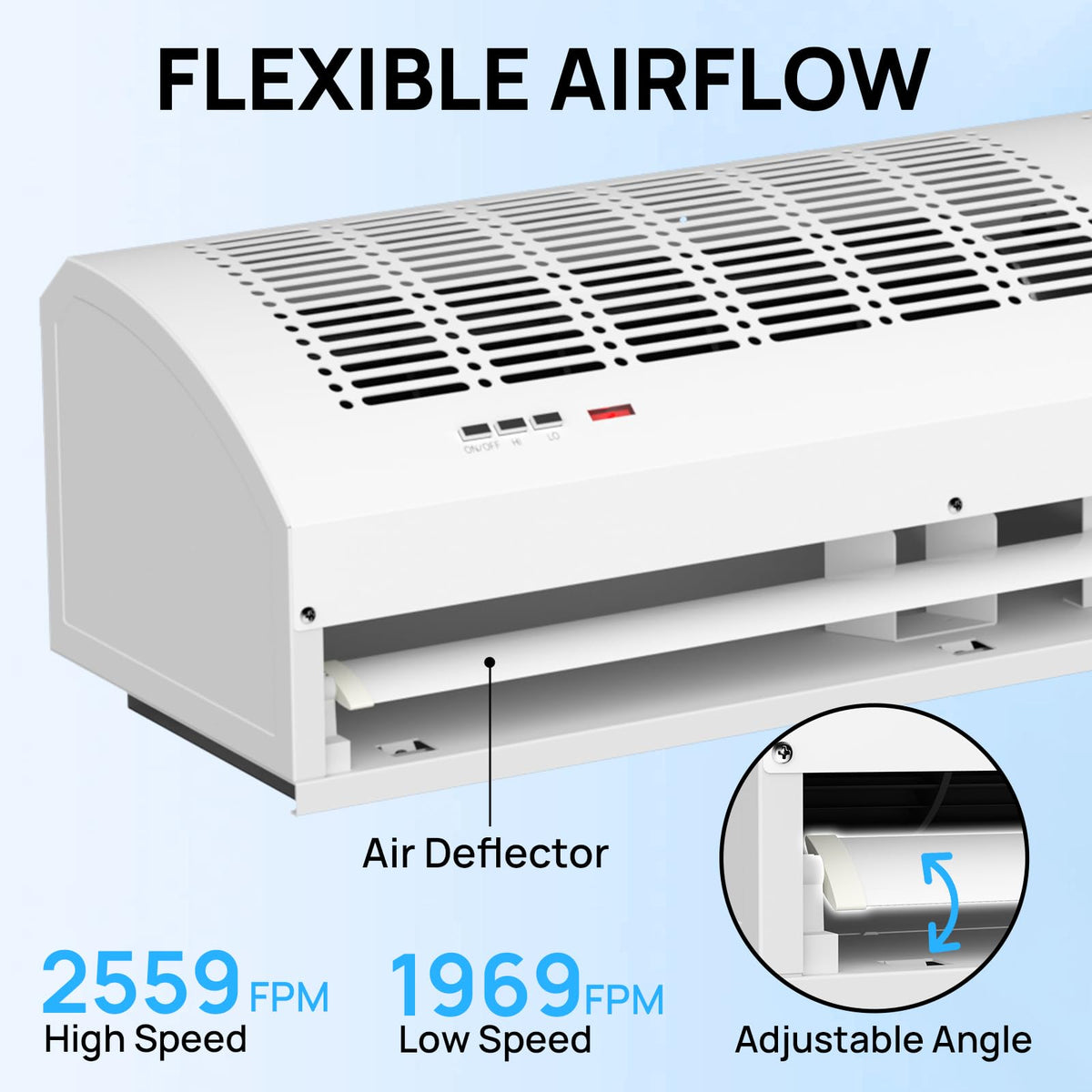 36-Inch Wall-Mounted Air Curtain Fan F203