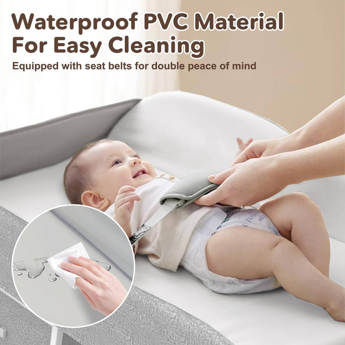 Portable Baby Changing Table with 3 Storage Baskets Z443