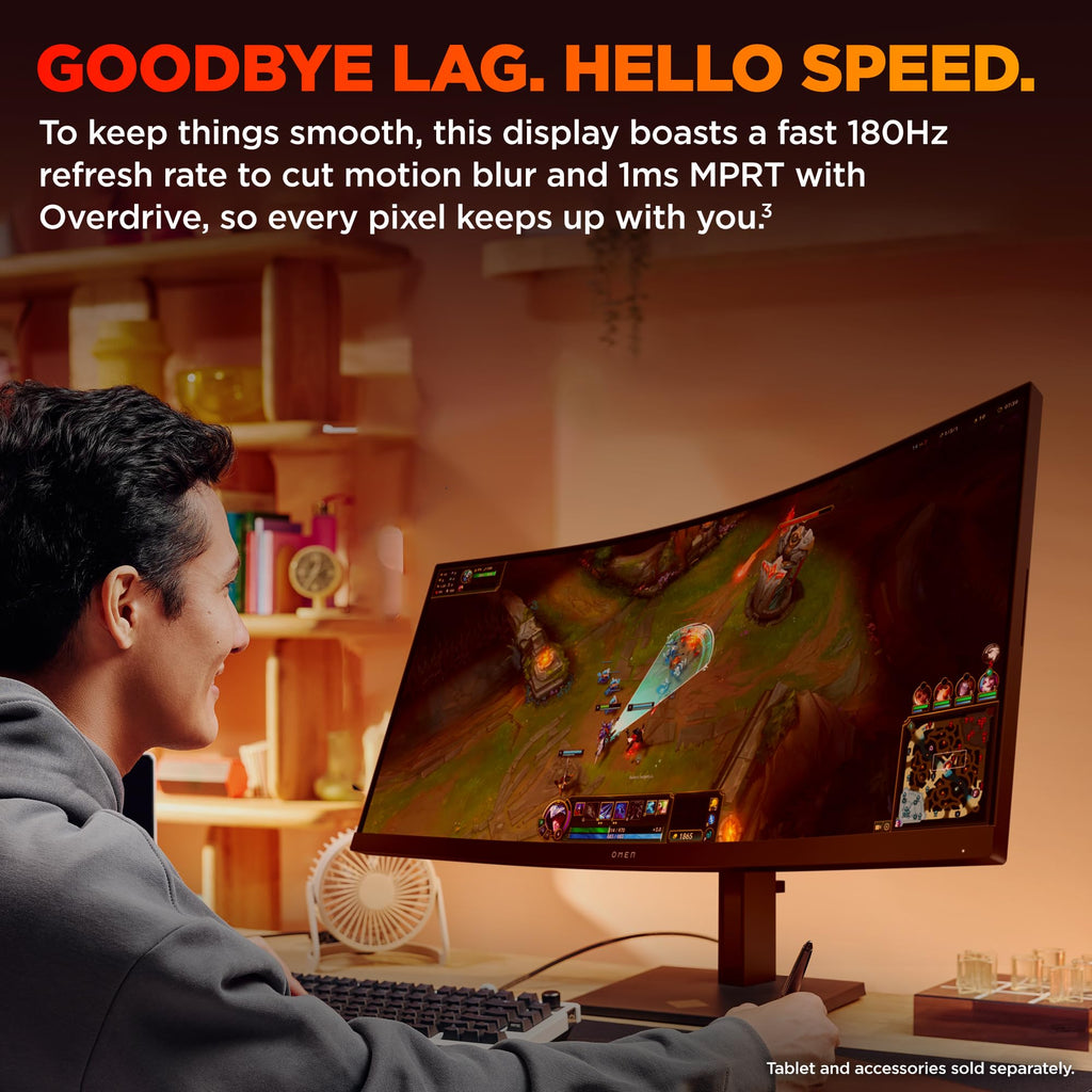 34 inch WQHD 180Hz Curved Gaming Monitor P3898
