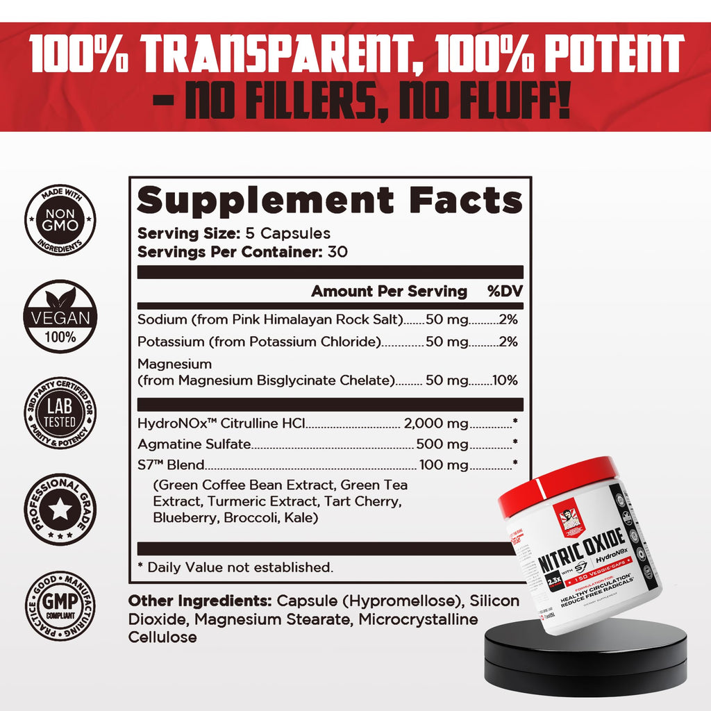 Nitric Oxide Booster 150 Caps W3340