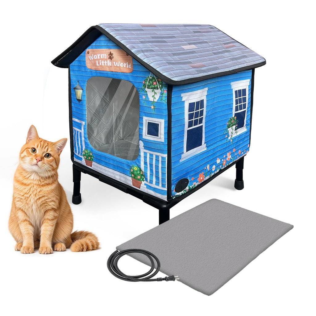 Heated Cat House with Dual Escape Doors L101690