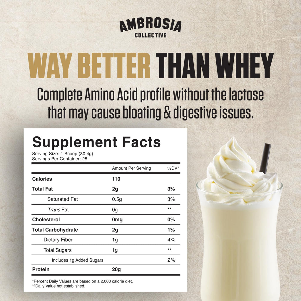 Plant Based Vegan Pea Protein Powder 20g Vanilla C254913